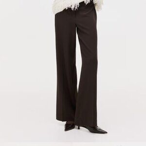 NWT H&M drapey brown dress pants (4)